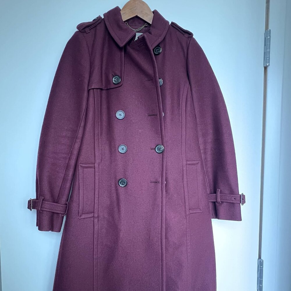 J.Crew double breasted Trench Coat, Wool/Cashmere Blend. Iconic